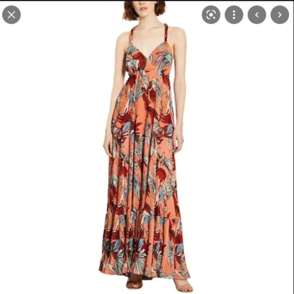 Nicholas Ellie maxi dress 0 NWT Tamara Deco floral